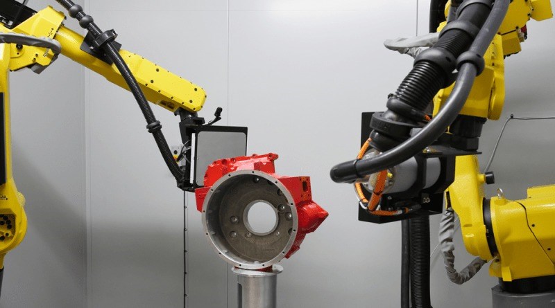 Duplex Robotic CT System Scans Large Parts