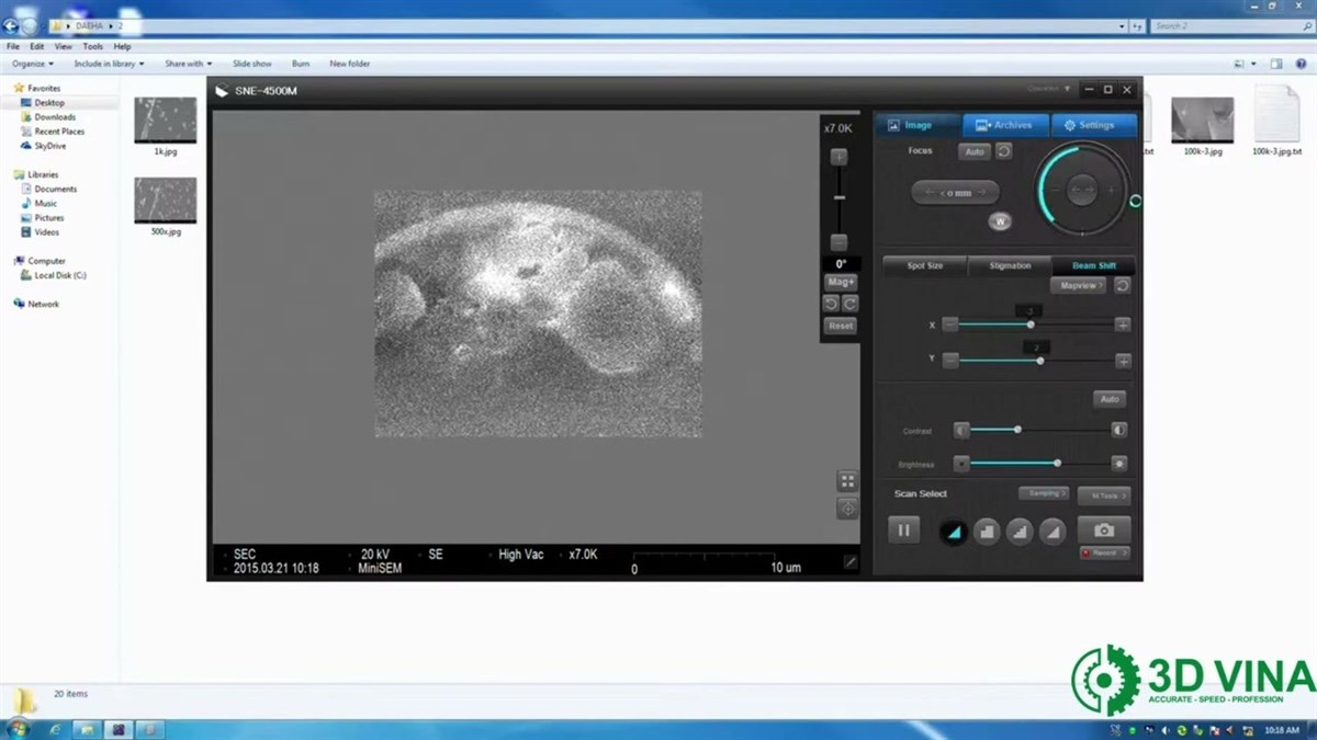 Sử dụng máy X Ray để bàn SEM SNE 4500M