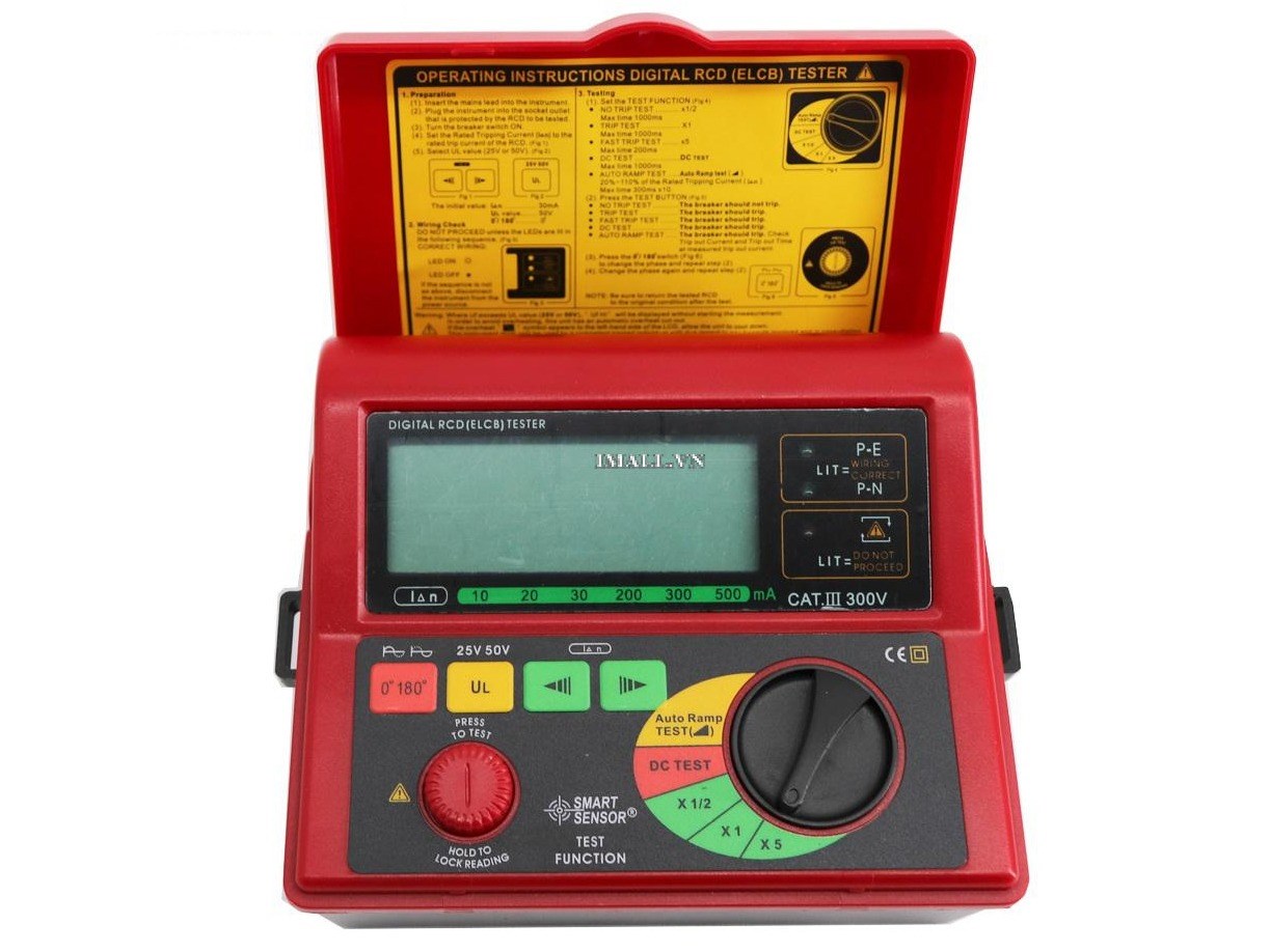 Máy kiểm tra dòng rò RCD(ElCB) Smartsensor AR5406 (10/20/30/200/300/500 mA)
